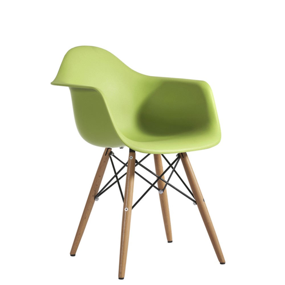 DINING CHAIR LIME GREEN PLAST – Emilios Eliades